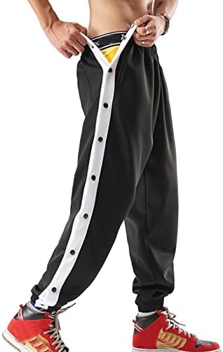 Amazon.com: Tear Away Basketball Track Pants for Men Tearable