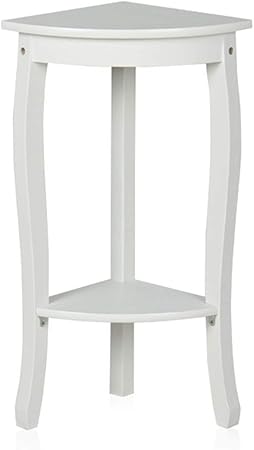 Axdwfd Corner Table Wooden Minimalist Living Room Sofa Side Table Small Coffee Table Bedroom Bedside Table Telephone Table White 12 28 Inch Amazon Co Uk Kitchen Home