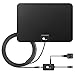 1byone OUS00-0569 50 Miles HD Digital TV Antenna with Detachable HDTV Amplifier Signal Booster, Support 4K 1080p & All Older TV's, Amplified 10ft Highest Performance Coax Cable