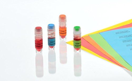 Diversified Biotech LCRY-1700-G Polyolefin Cryo-Babies Laser Label, Use with 1.5ml Tube, 0.50" Width x 1.28" Length, Green (Pack of 1700)