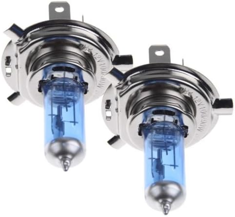 2 x H4 100W Halogen Light Bright White Car Headlight Bulbs Bulb Lamp 12V 5000K