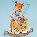 My Little Kitchen Fairies from Enesco Girl Cutting Holes in Chees Figurine 4.5 IN