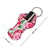 LAGUTE Handy Lip Balm Holder Key Chain, Chapstick Holder Tracker, Gifts for Kids and Adults- Flower Style- 4 Pack