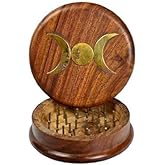 AzureGreen LWG3TM Triple Moon Herb Grinder44; 3 in.