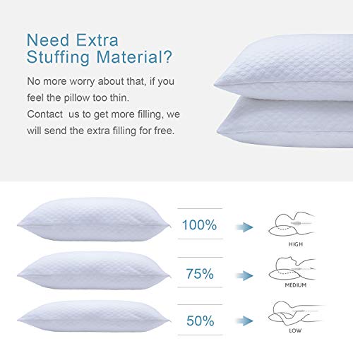 Dreaming Wapiti Pillows for Sleeping, Shredded Memory Foam with Machine