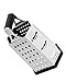 maison maison Cheese Grater - 6 Sided Stainless Steel, Best for Cheeses, Parmesan & Vegetables, Rubber Handle & Non-Slip Base
