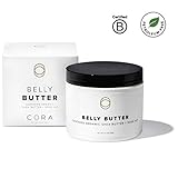 Cora Belly Butter Made with Whipped Organic Shea Butter & Rose Hip - Non-Greasy Pregnancy Skincare to Help Increase Skin Elasticity (3.4oz)