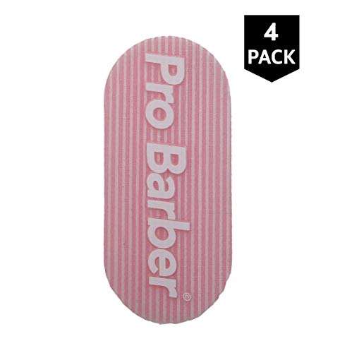 Pro Barber - Hair Grip with Logo, Hair Gripper, Hair Pad, Pack of 4 Pink Set