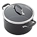 Anolon Advanced Hard Anodized Nonstick Stock Pot/Stockpot with Straining and Lid, 6 Quart, Graphite