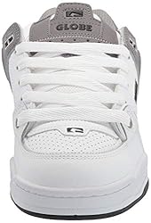 Globe mens Fusion Skate Shoe, White/Grey Split, 8 US
