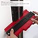 LUTER Plastic Contour Gauge, 10 Inch Profile Gauge Measure Ruler Contour Duplicator for Precise Measurement Tiling Laminate Wood Marking Tool (Red/10 inch)