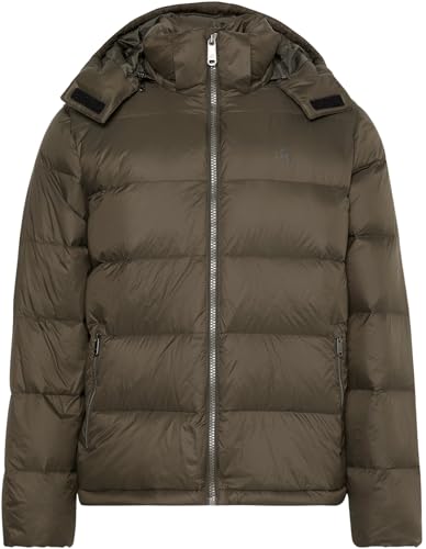 Calvin Klein Jeans Herren LS NYLON ZIP OFF HOOD DOWN PUFFE LV04RC518G Jacken, Grau (Beluga), XS, Grau (Beluga), XS