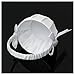 TOOGOO(R) Romantic White Satin Bowknot PEARL Flower Girl Basket Wedding Ceremony Party