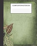 Composition Notebook: Tropical Ephemera Pattern Floral Summer College Ruled Notebook Lined School Journal