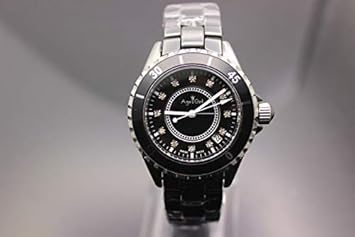 Amazon Co Jp vgyxl メンズ自動巻き時計 メンズまたはレディースブランド黒 白セラミック時計 ドレスクォーツラインストーン高級セラミック時計 メンズ スポーツ アウトドア