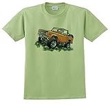 Classic Ford Bronco Orange 4x4 Offroad 1966-77 Truck T-Shirt