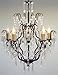 Wrought Iron Crystal Chandelier Chandeliers Lighting H27