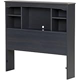 South Shore Aviron Bookcase Headboard-Twin-Blueberry
