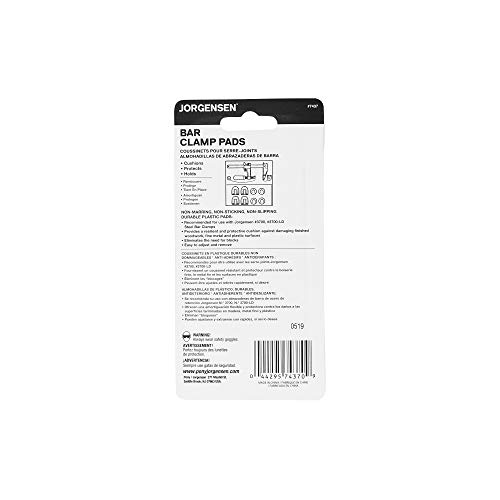 Pony Adjustable Clamp 7437 Work Protecting Bar Clamp Pads, Black Pricepulse