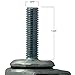 Shepherd Hardware Heavy Duty TPR Rubber Caster Wheel with Swiveling Threaded Stem w/ Brake-3-Inch-110 lb. Load Capacity-Non-Marking for use in Hospitals,Food Service,& Other Institutional Applications