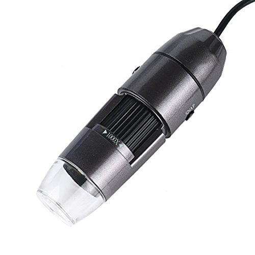 ELENKER 2MP USB 2.0 1000X Magnification 8 LED Light ...