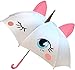 Unicorn Umbrella for Girls, Magical POP-OUT Golden Horn & Pink Ears, Easy To Open & Close, Great Gift & for Back to School Kids of all ages!