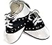 Doll Shoes fit American Girl Doll and Other 18 Inch Dolls Black and White Saddle Shoes
