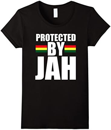 Womens Storecastle: Protected By Jah Rasta Gift T-Shirt XL Black