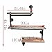 FOF FRIEND OF FAMILY Industrial Heavy Duty DIY Pipe Shelf Shelves Steampunk Rustic Urban Bookshelf Real Wood Bookshelves and bookcases1