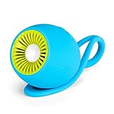 Klau Silicone Outdoor Shower Waterproof Portable Bluetooth 4.1 Speaker LED 7 Colors Varies Light Flashlight Blue for Hiking Cycling Bathroom