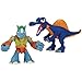 Teenage Mutant Ninja Turtles Pre-Cool Half Shell Heroes Dino Rocksteady and Spinosaurus Figures