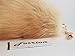 Fosrion Real Fox Tail Fur Handbag Charm Cosplay Toy with clasp keyChain and Hook (Golden)