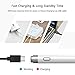 Stylus Pens for Touch Screens, Adrawpen New-Upgrade 5 Mins auto-Off Rechargeable High-Sensitivity Active Smart Pencil Digital Pen with Superfine Tip, Compatible for iPad iPhone Samsung Tablets(White)