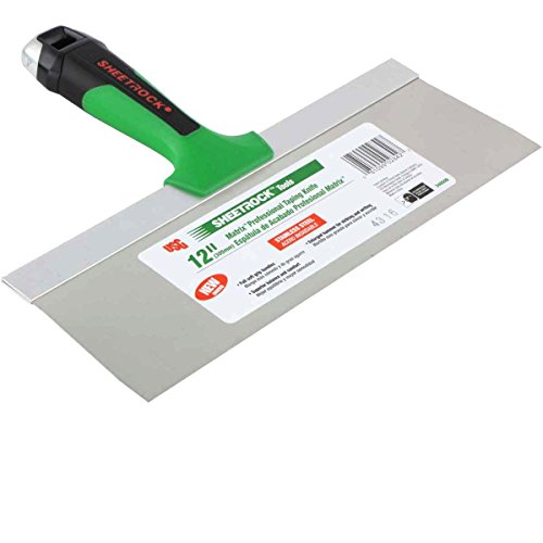 USG Sheetrock Matrix Stainless Steel Drywall Taping Knife Set 6"-10"-12" with Matrix Mud Pan