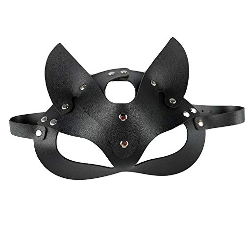 Maschera-In-PU-di-Misura-Regolabile-con-Rivetti-Sexy-E-Affascinante-Porta-Diversi-Effetti-Visivi-Maschera-Misteriosa