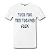 Spreadshirt F%#k You Funny Insult Men's Premium T-Shirt