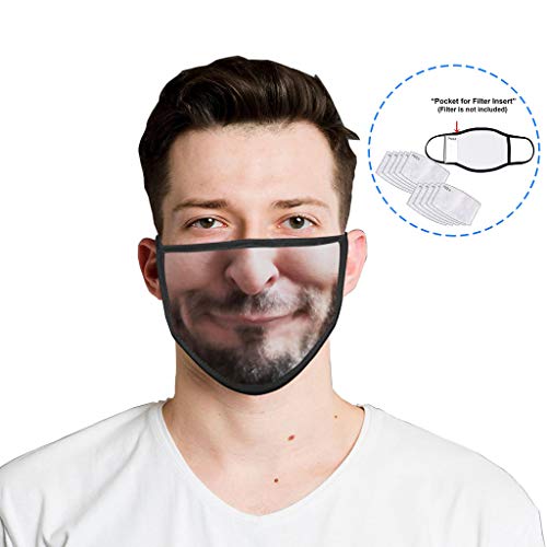 Face Coverings Protective Face Block Reusable Washable Cotton Fabric Summer thin cotton Funny printed cotton