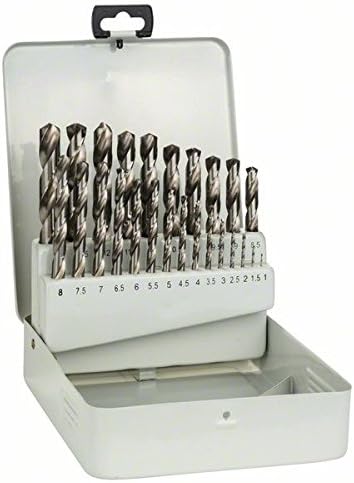 Bosch Professional 25-piece metal drill bit set HSS-G 135° DIN 338 (for metal diameter 1 - 13 mm, Accessory Drill Driver)