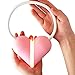 HEART LIGHT DELUXE LED BOOK LIGHT FOR HANDS FREE READING has 3 Lighting Modes, is Flexible, Rechargeable, and Adorable! Keeps the Story Going All Night Long! Includes USB Cord + Bonus Gift Bag (Pink)