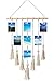 Toniya Hanging Photo Display Pictures Organizer Macrame Wall Bohemian Home Decor，with 30 Wood Clips