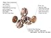 Fidget Spinner Fidget Toys Hand Spinner Crab Shape High Speed Metal Tri Spinner Case Included Made With Aluminum Alloy Gift For Adult Children No-noise Stress Relief 2 Pack By Kaily