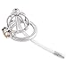 TERNENCE Metal Male Chastity Device Steel Stainless Cock Cage Sex Toy Ring with Tube (1.77 inch / 45mm)