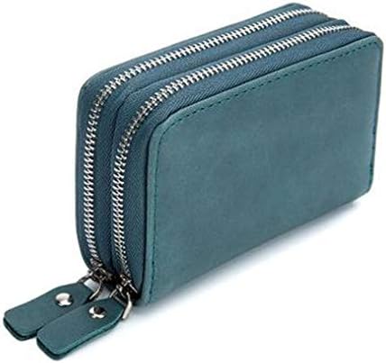 小型 短財布 小銭入れ付き大容量キーケース ダブルジッパー 多機能一体型