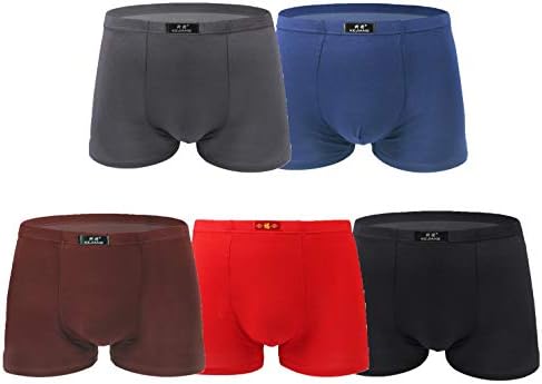 Zotgogo ボクサーパンツ メンズ 夏用 5枚 大きいサイズ S M L Ll 3l 4l 5l コットン 男性 下着 立体成型 おしゃれ ボクサーブリーフ