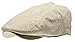 Men's Linen Flat Ivy Gatsby Summer Newsboy Hats (Khaki, SM)