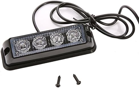 4-LED bule Waterproof Emergency Beacon Flash Caution Strobe Light Bar 1５ different flashing Car SUV Pickup Truck Van