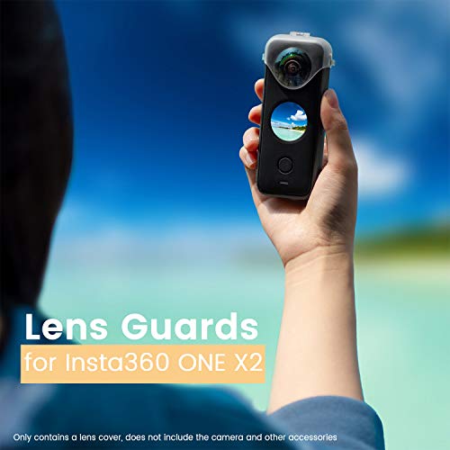 Lens Guards for Insta360 ONE X2, Transparent Protective Case for Insta 360 ONE X2 Panoramic