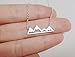 Mountain Necklace for Outdoor Lovers, Hikers, Skiers, Snowboarders, Hiking Enthusiasts, Snow Mountain Lovers, Mountain Cabin