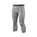 ARSUXEO Men's 3/4 Running Compression Tights Capri Pants K75 Gray Size X-Large