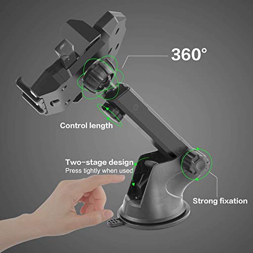 Car Phone Mount,Universal Washable Dashboard Cell Phone Holder with One-Touch Design, Air Vent Car Phone Holder Compatible for iPhone 6 6plus 7 7plus 8 8plus X Samsung Galaxy S9 S8 More by pipigo - Thumbnail 5